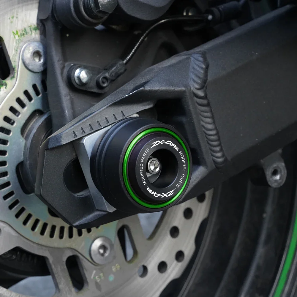 لكاواساكي ZX4R 2025 ZX4RR ZX 4RR 2024 ZX-4RR 2023 دراجة نارية الخلفية الجبهة عجلة المحور تحطم حامي ZX-4R اكسسوارات