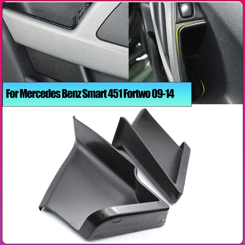 

For Mercedes Benz Smart 451 Fortwo 09-14 Car Door Storage Box Handle Armrest Storage Case Car Styling Interior Accessories