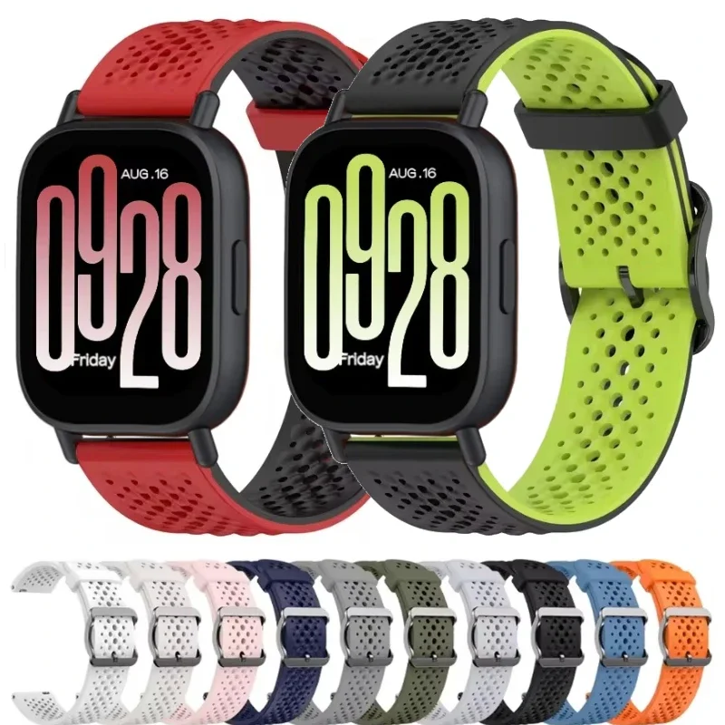 

Силиконовый ремешок 20 мм 22 мм для Redmi Watch 5 Active/5 Lite, дышащий браслет для умных часов для Redmi Watch 5 Lite, замена