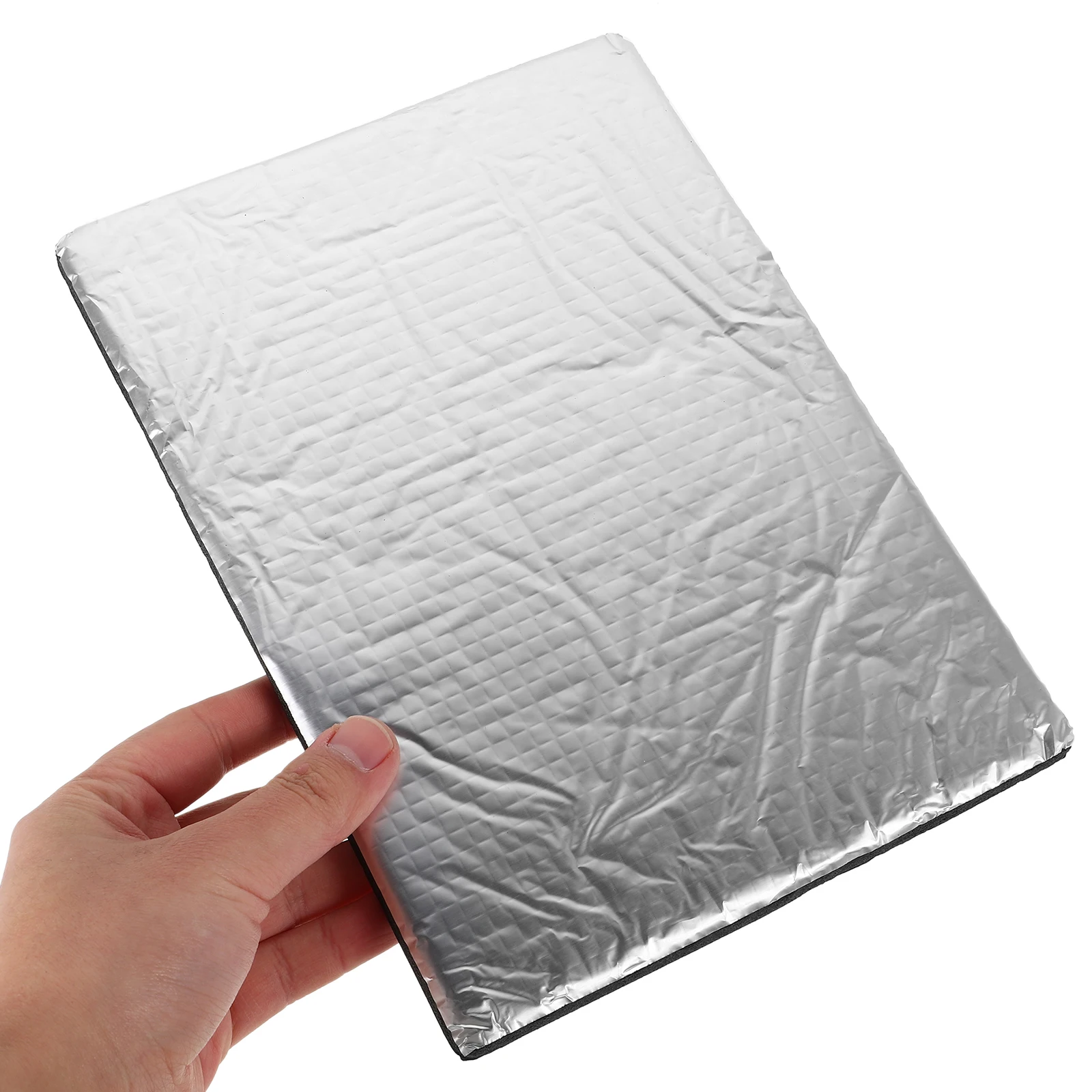 

10 Pcs Car Sound Insulation Pad 25x18cmx10mm Aluminum Foil Heat Blocker Fire Safety DIY Material Home Soundproofing