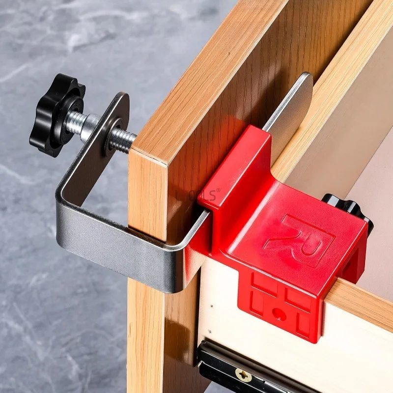 

No Handle Drawer Installation Fixing Clip Effortless Woodworking G-type Auxiliary Fixture Adjustable Panel Positioning Clamps