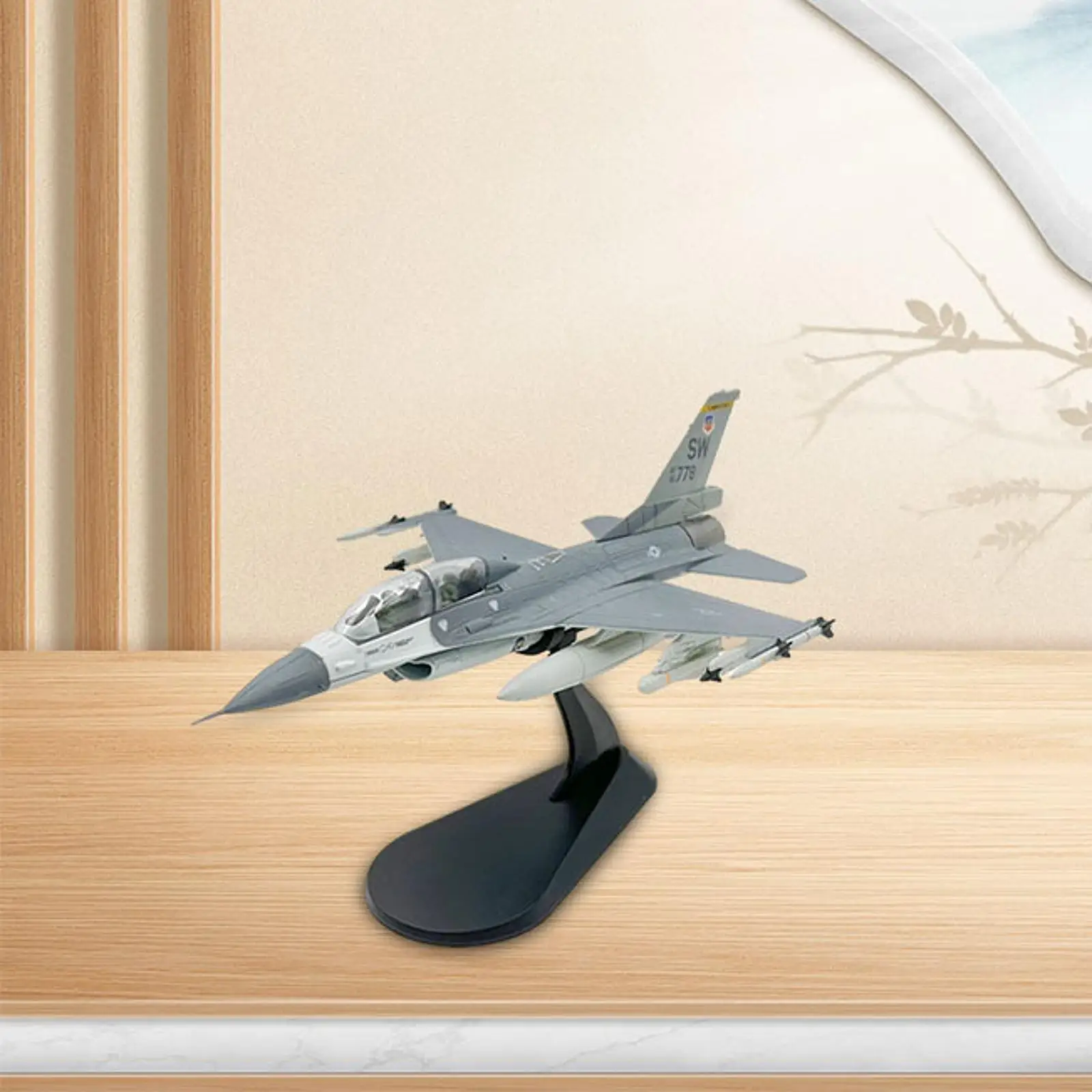 

1:72 Fighter Jet Model Desktop Decor Airplane Model for Cabinet Office Shelf