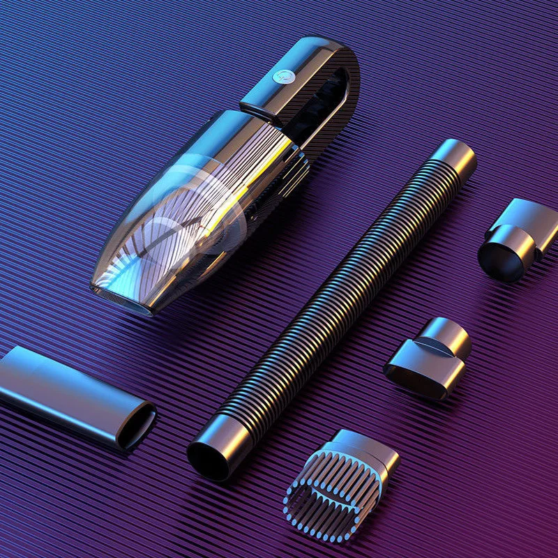 

Маленький мини-пылесос для автомобиля с беспроводной зарядкой, высокой мощностью, для дома и автомобиля, двойного назначения