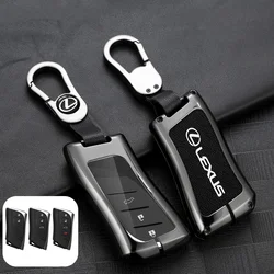 Leather Car Key Case Cover Shell For Lexus UX ES UX200 UX250h ES200 ES300h ES350 US200 US260h Protector Keychain Car Accessories