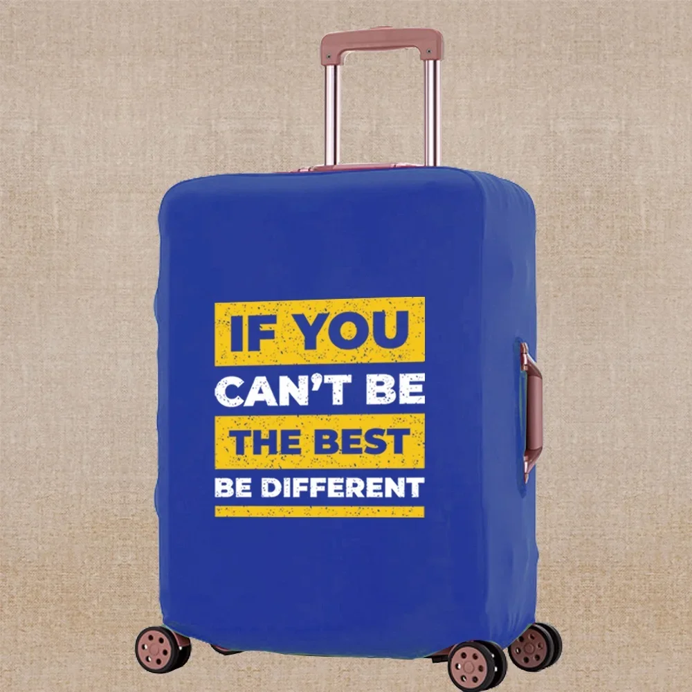 Elasticity Travel Luggage Cover Phrase Print for 18-32 Inch Traveling Essentials Accessories Trolley Protective Suitcase Case