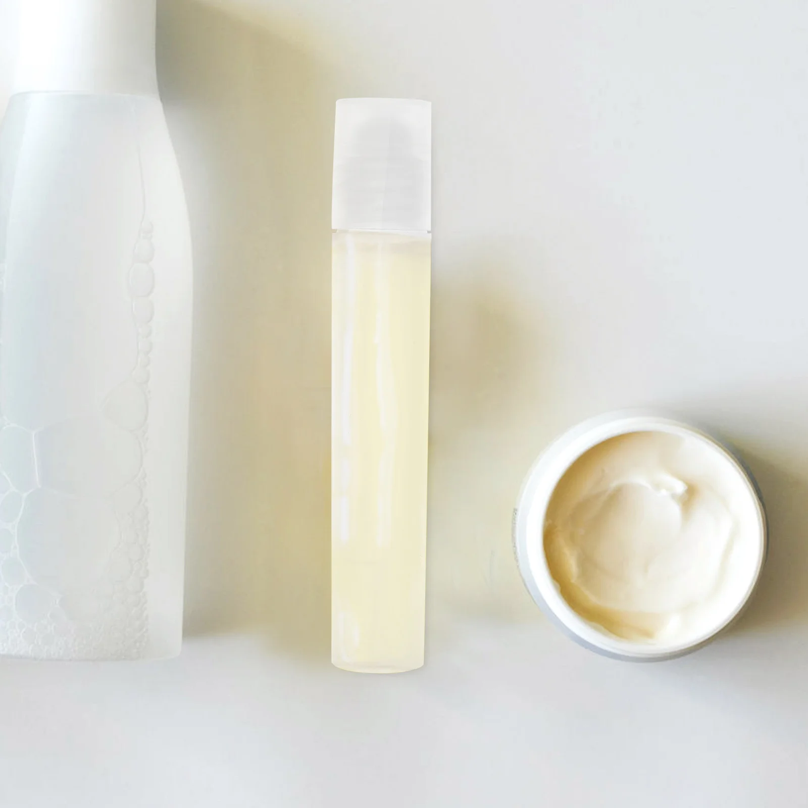 

10pcs Roller Bottles 7Ml Empty Refillable Containers Travel Oil Perfume Bottles Pp Rollerball Moisturizer