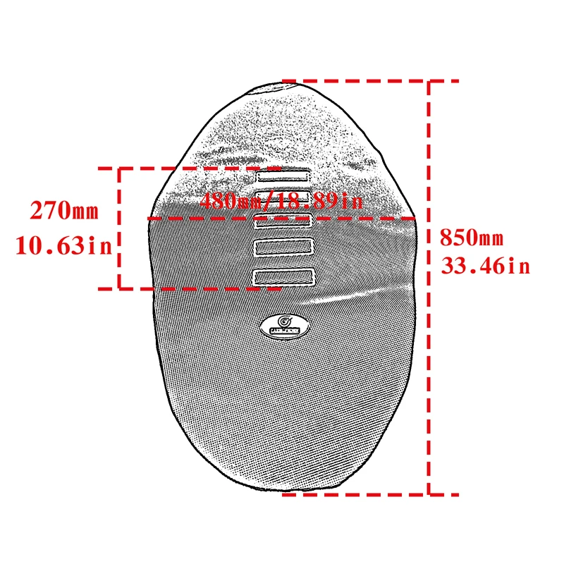 Juste de siège universelle pour moto tout-terrain, lit en deau souple, MX Cross Endflats, D343