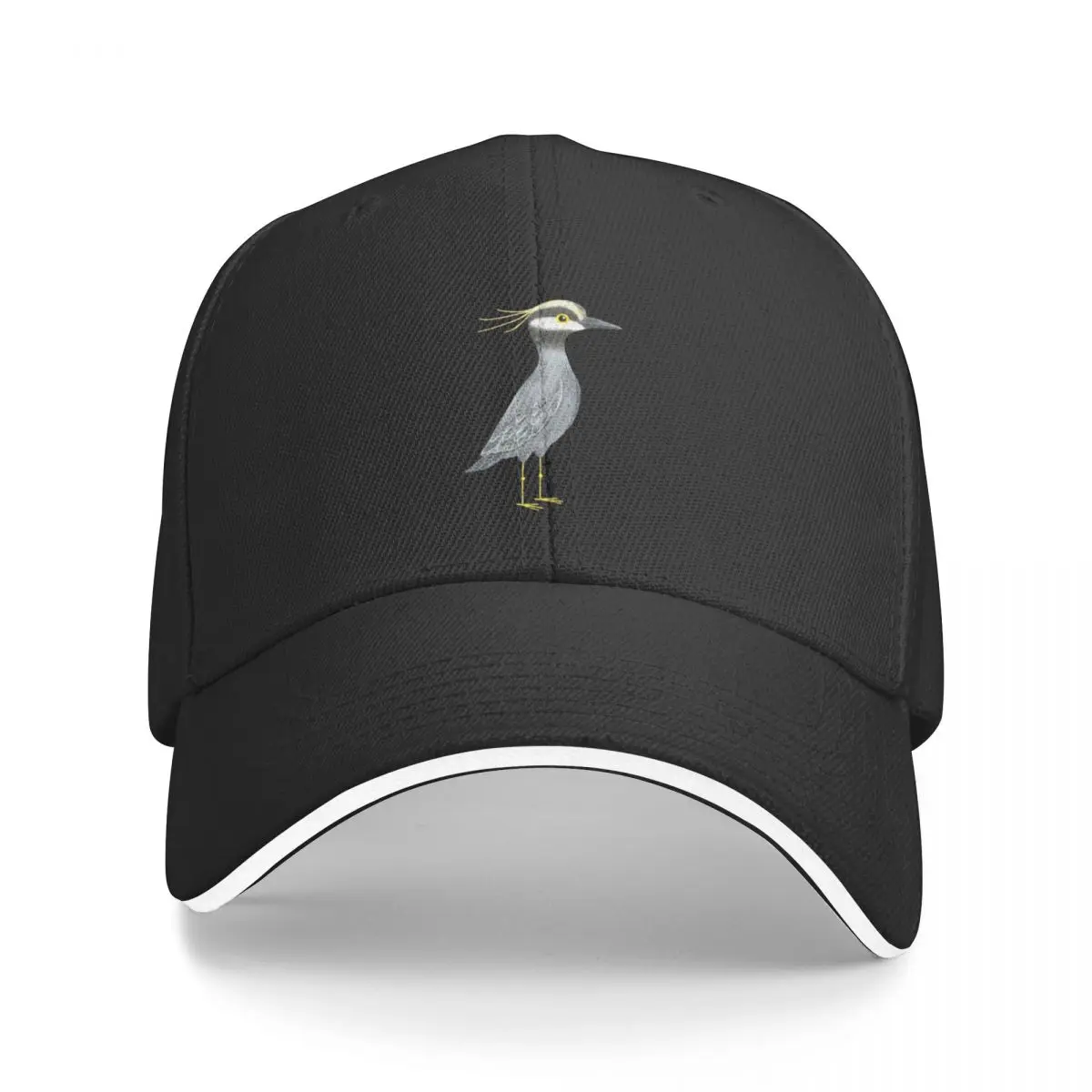 

Yellow Crowned Night Heron Bird Baseball Cap beach hat Hat Man Luxury Golf Hat Man Mens Women's