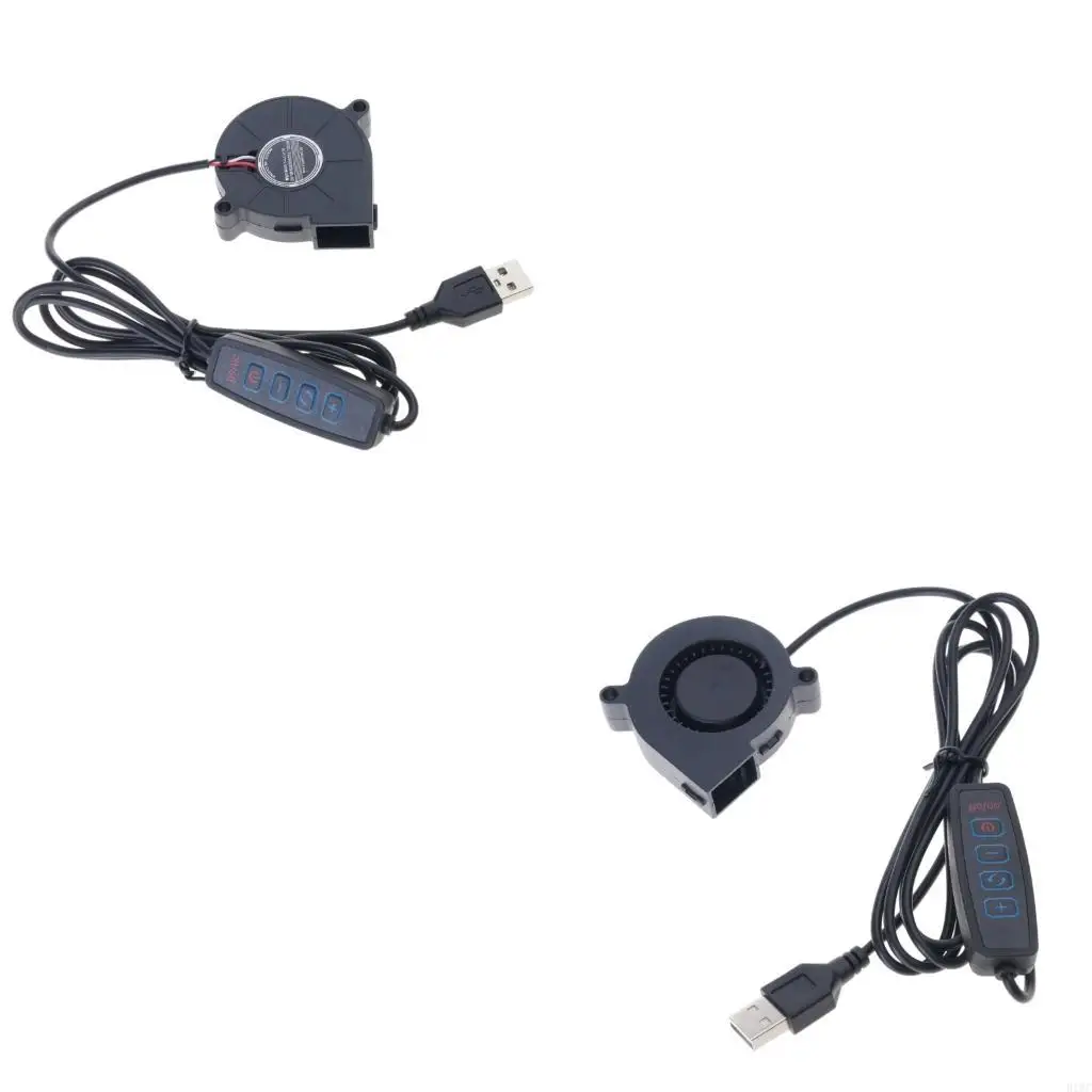 

50x50x15mm USB Fan 5V Brushless 5015 for Cooling PC Computer Case 3D Printer CPU Radiators Adjustable Speed 3500RPM