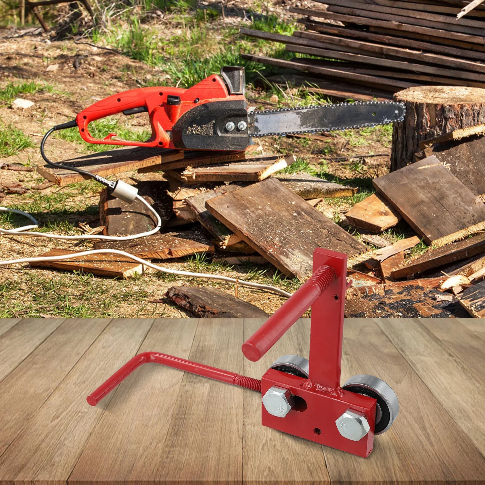 

Chainsaw Bar Rail Tightening Tool with Secure Fixture Designed to Consistent High Performance in Cutting Tasks