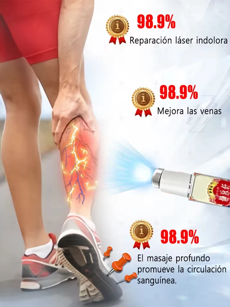 

Third generation varicose vein laser therapy pen: eliminates vasculitis and phlebitis, relieves spider leg pain device