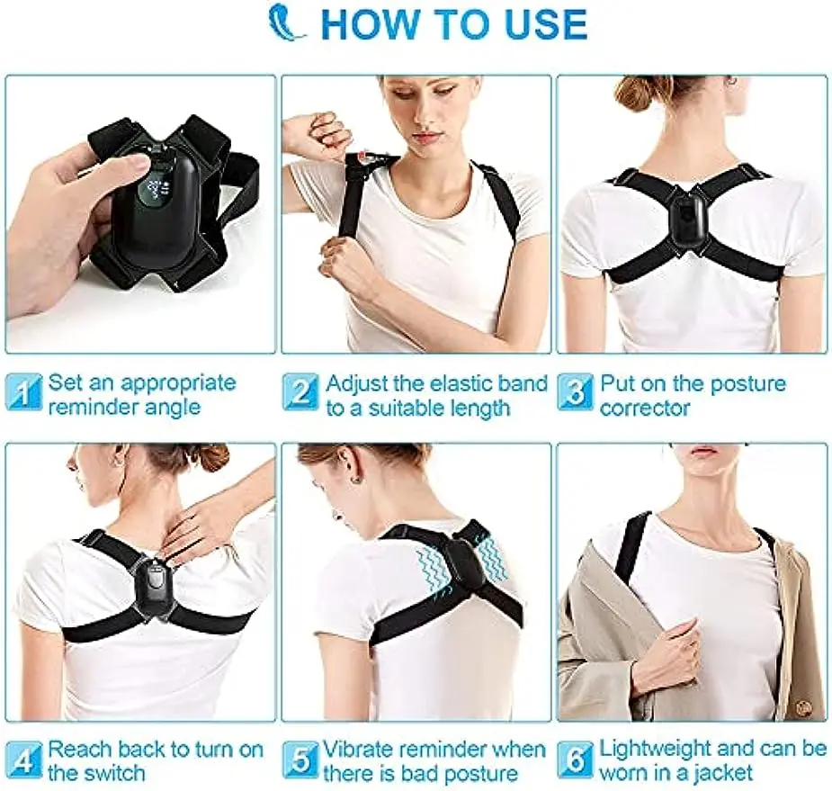 Youpin Intelligent Posture Belt Smart Upright Aid Reminder Correct Posture Wear Breathable Smart Posture Belt