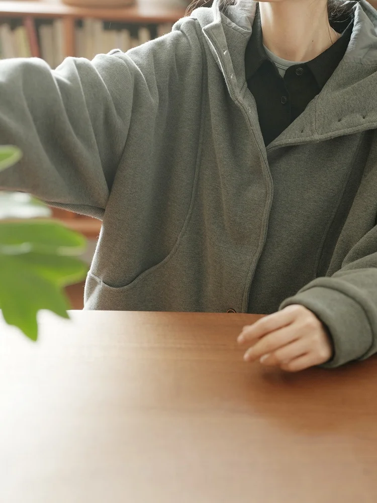 

LRCP Memory Protection с капюшоном Fce Jaet, женская длинная толстовка свободного кроя, верхняя одежда из смеси хлопка и полиэстера