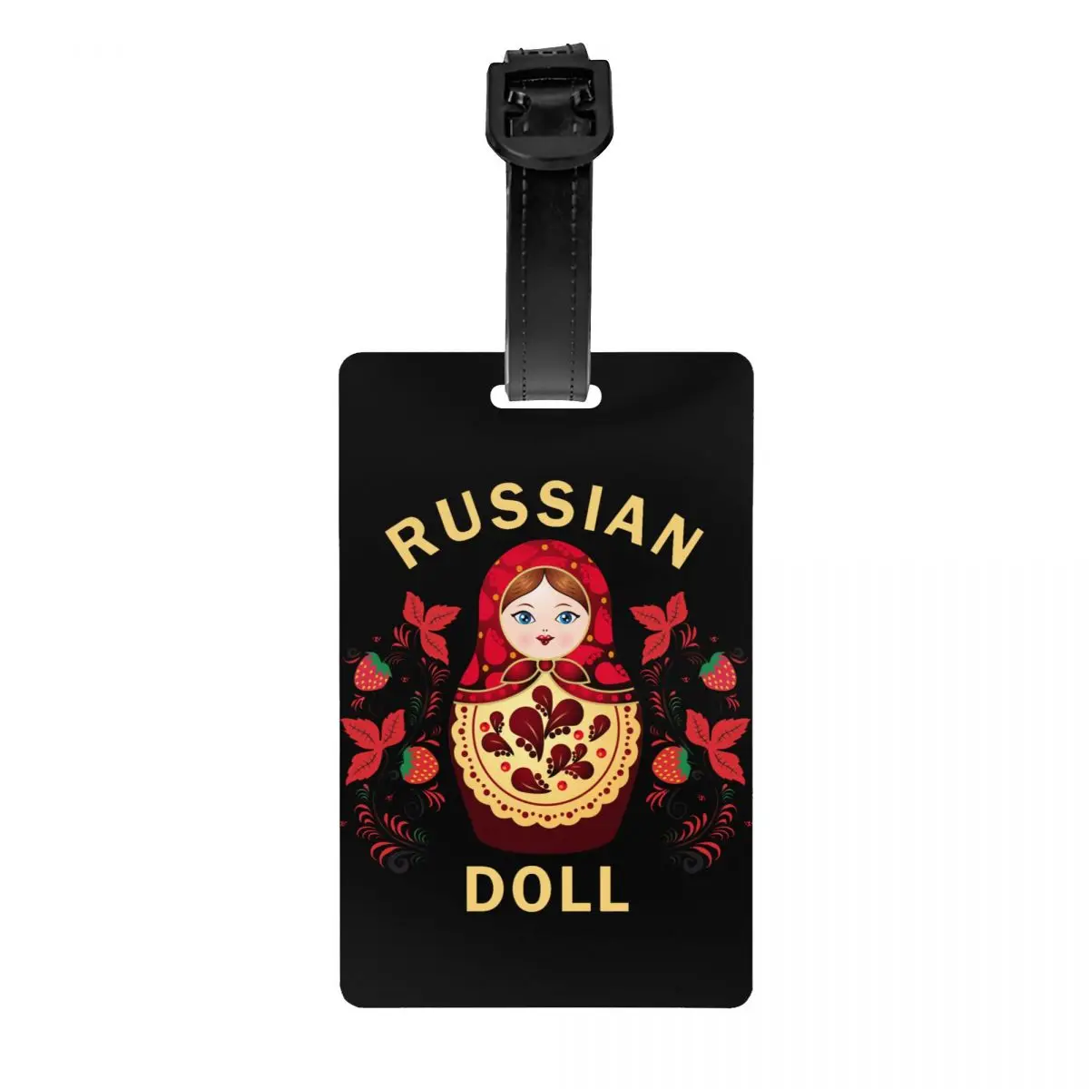 

Babushka Matryoshka Russian Doll Luggage Tags for Suitcases Privacy Cover Name ID Card