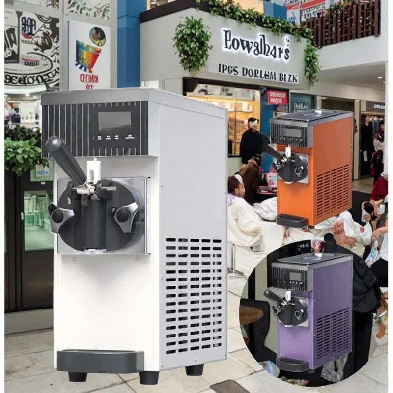 hit productTruwin Commercial Fully Automatic 10L/H 20L/H 40L/H Stainless Steel Vertical Desktop Ice Cream Machine 3-Flavor 1900W
