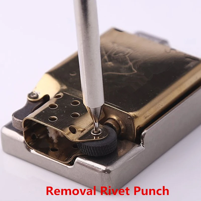 Fix Liner Base/Remove Punch/Install Punch/Steel Wheel Rivets For Zippo Lighter DIY Replace Grinding Wheel Rivets Tool Repair Kit