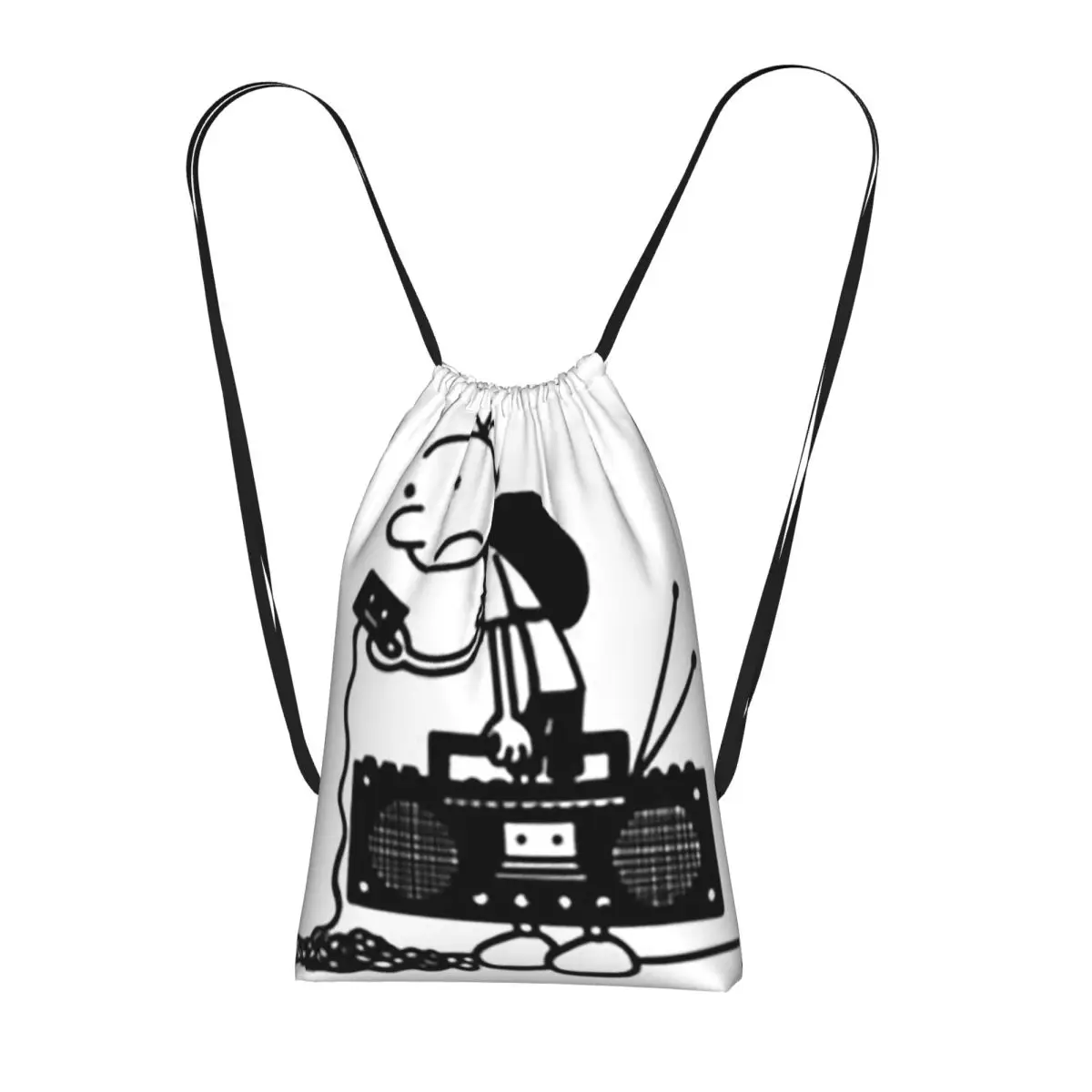 

Diary Of A Wimpy Kid Old School Backpacks Fashion Drawstring Bundle Pocket Storage Bag Book Bags for Man Woman Students