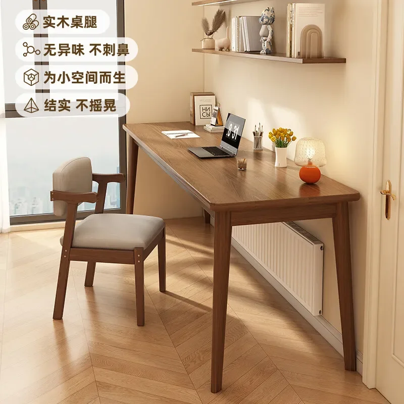 Computer desk Desktop desk Solid wood tables legs Household table and chair combination Study table Bedroom writing tables