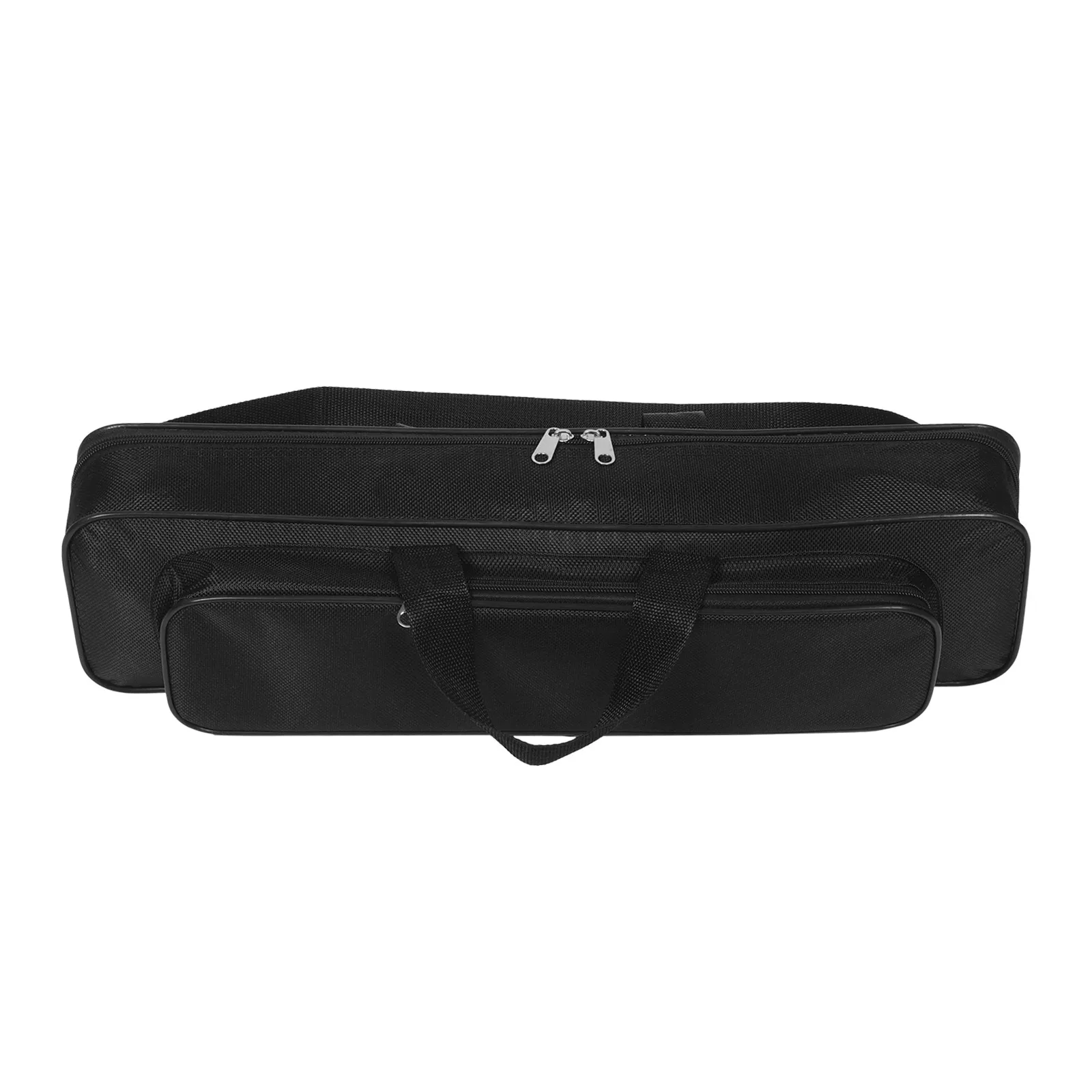 

Black Oxford Cloth Fishing Gear Bag Steel Wire Frame Compact Portable Travel Rod Case Outdoor Tackle Storage Travel Rod Case