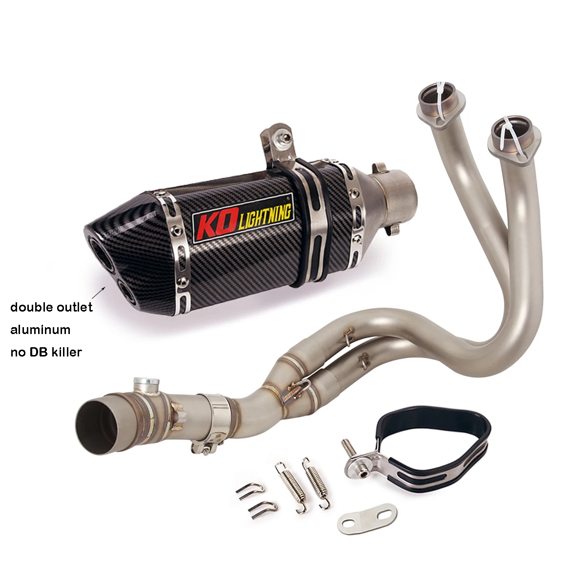 Voor Kawasaki Z650 Ninja 650 Versys 650 Z650RS Motorfiets Uitlaatsysteem Front Sluit Link Pijp Slip Op 51Mm Uitlaat escape - afbeelding 1