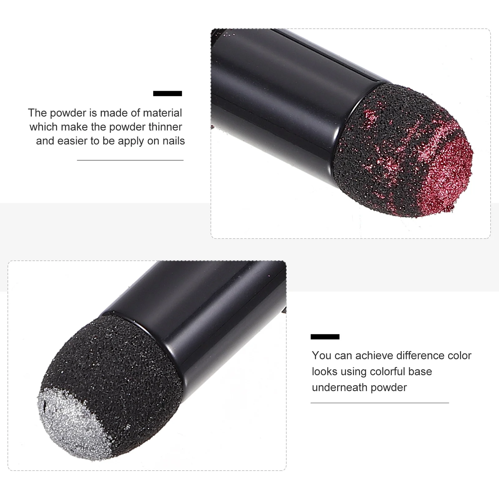 Nagelpulver Stift holographische Glitter Nail Art DIY Maniküre Stift Spiegeleffekt funkelnden Stil Maniküre Pulver