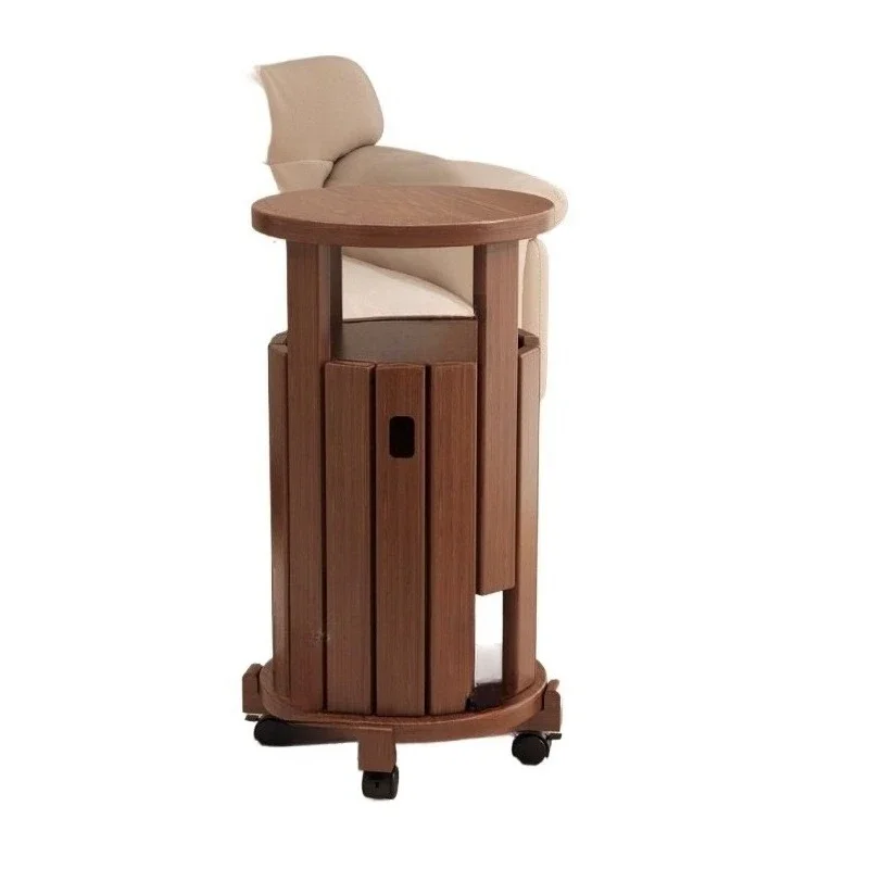 

Solid wood stool, stackable stool for household use, strong and durable high stool