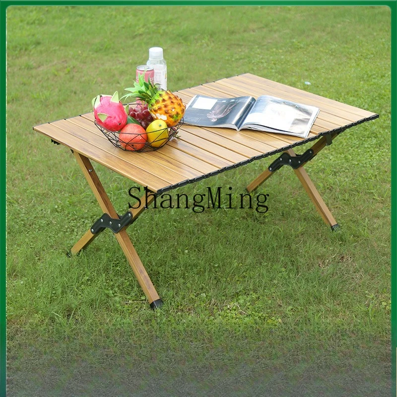 ZYY Advanced Exquisite outdoor camping folding table portable car egg roll table removable multi-functional stall table