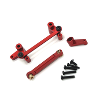 Metal Upgraded Steering Group Steering Arm Pull Rod For WLtoys 1/14 144016 144018 RC Car Parts