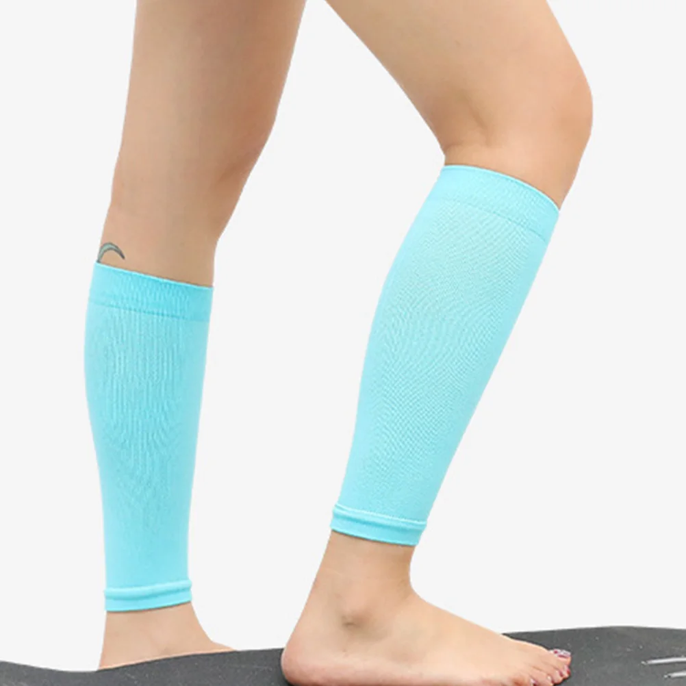 

6 Pairs Compression Calf Sleeves Breathable Elastic Leg Socks Women Men Sports Outdoor Fitness Running Walking Leg Warmers
