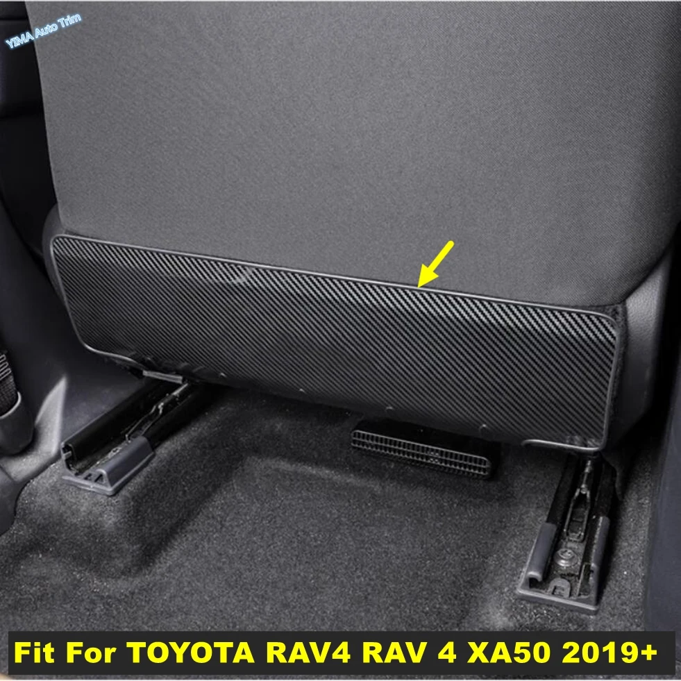 

Stainless Steel Auto Seat Back Anti Kick Pad Protector Waterproof Child Anti Dirty Mats For TOYOTA RAV4 RAV 4 XA50 2019 - 2024