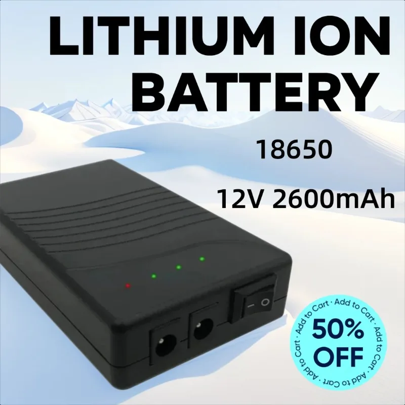 

12v 18650 2600mAh Lithium Ion Battery Pack for 3S1P Double DC Mobile Power