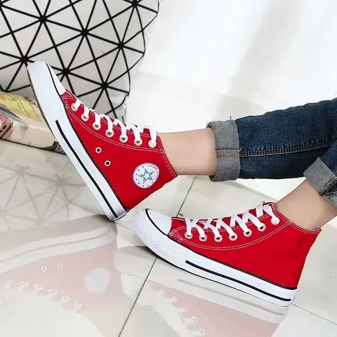 Sneakers New Classic High Top Comfortable Sports Flat Walking Comfortable Sneakers Fashion Breathable Vulcanized Leisure Canvas