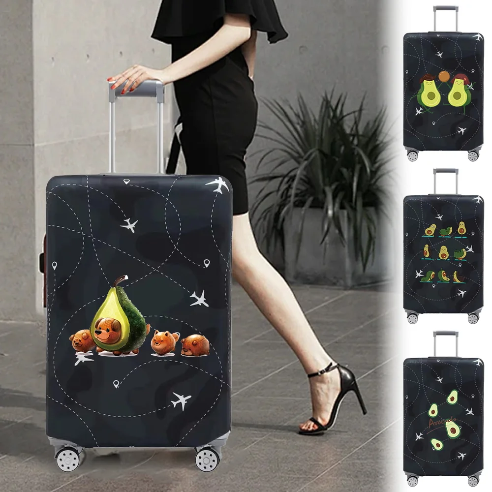 Luggage Covers 18-32inch Protector Travel Luggage Suitcase Protective Cover Stretch Dust Covers Print Avocado Series