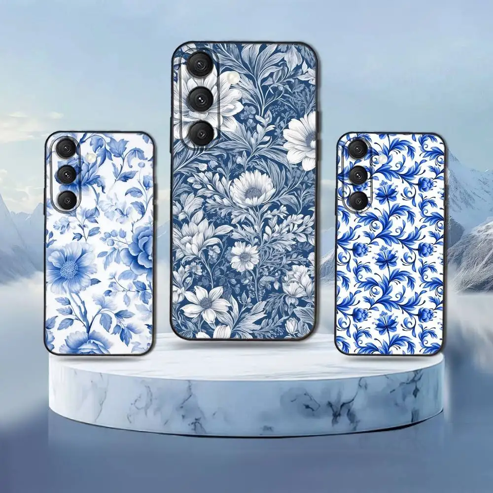 

Blue and White Porcelain Phone Case For Samsung Galaxy S25,S24,S21,S22,S23,S30,Ultra,S20,Plus,Fe,Lite,Note,10,9,5G Black Cover