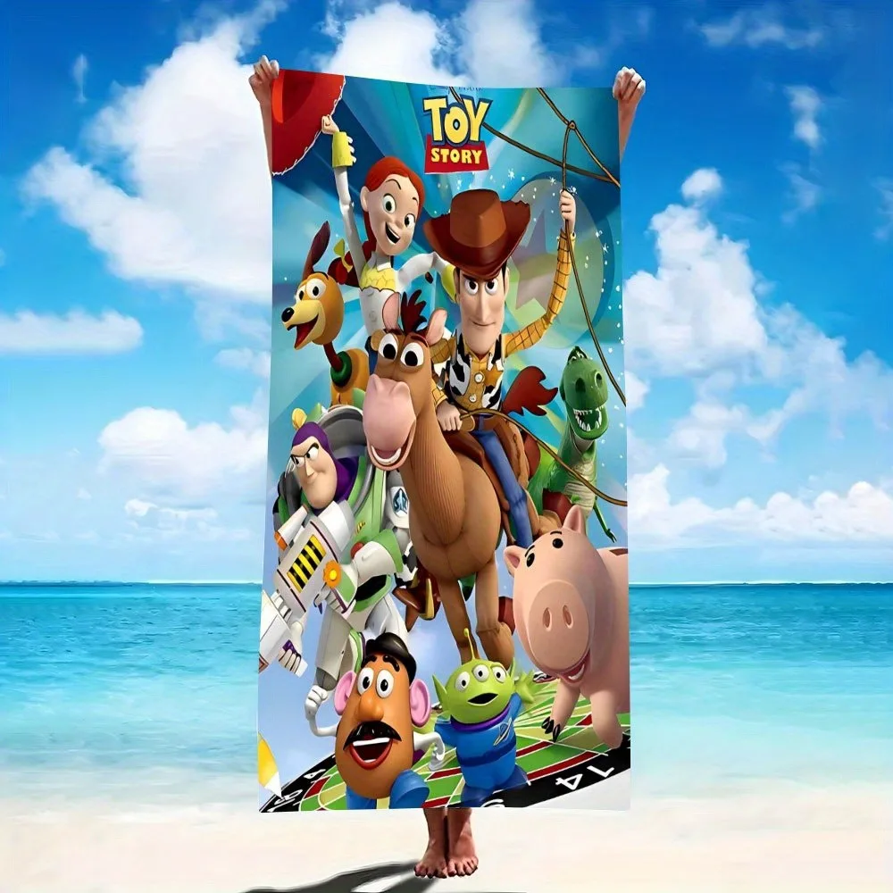 

Toy Story-Themed Beach Towel: Dive into Fun by the Sea! Suitable for towels, bath towels, beach towels, gifts