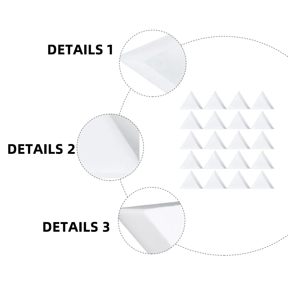 50Pcs Triangle Storage Tray for Jewelry Beads DIY Ornaments Space Efficient Stackable Lightweight with Angled Edges Perfect Bead