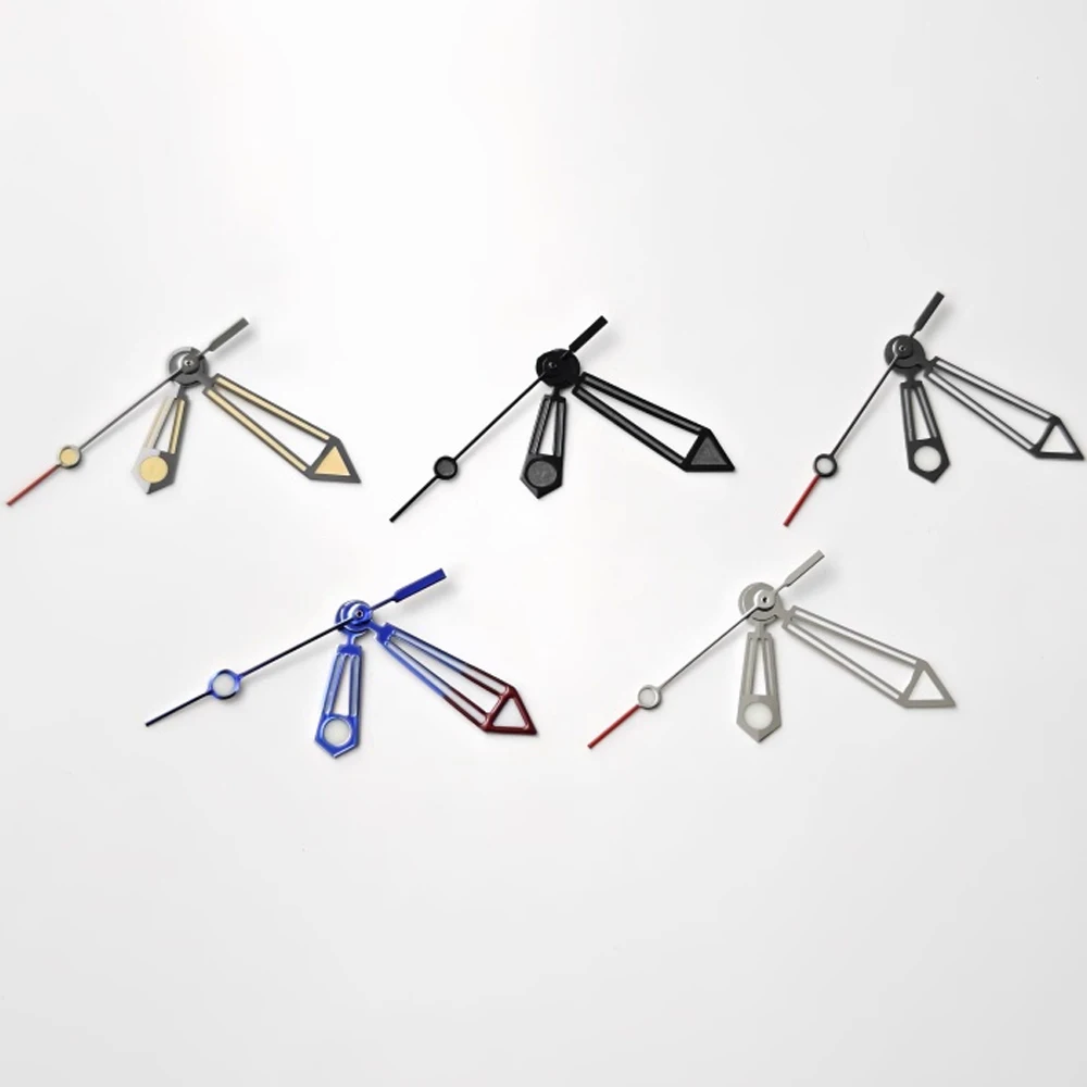 مشاهدة الأيدي الأزرق والأخضر مضيئة الأيدي NH35 مؤشرات تعديل الملحقات ل NH34/NH35/NH36/4R35/4R36 ساعة يد تعمل بالحركة الإبر