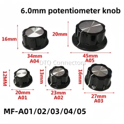 5pcs MF-A01/A02/A03/A04/A05 Potentiometer knob bakelite potentiometer potentiometer knob cap diameter,inner bore:6mm