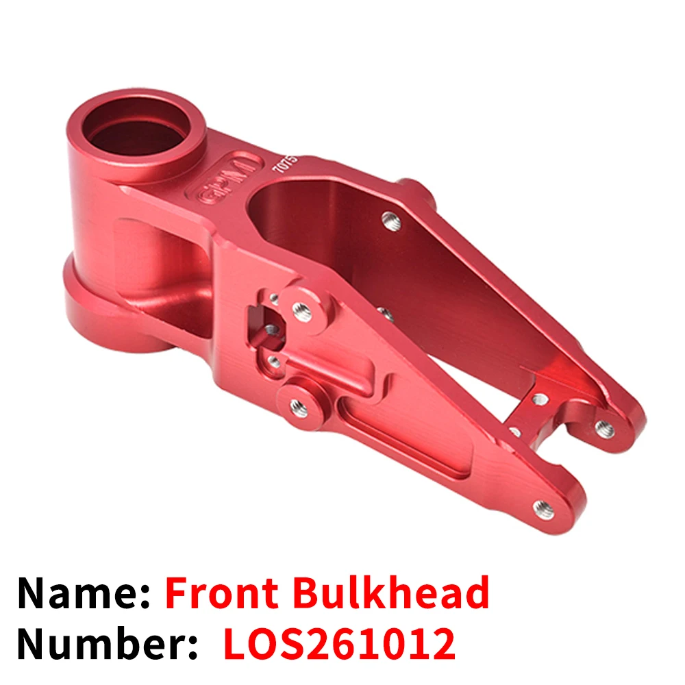 GPM Metal Front Rear Wheel Fixed Axles Swing Arm Footrest Pedals for LOSI 1/4 Promoto-MX Pro Promoto-SM FXR Motorcycle RC Car