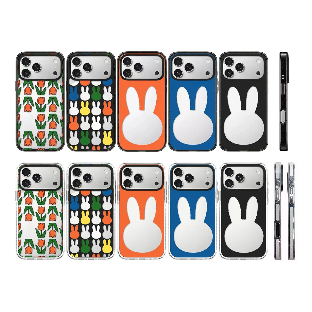 

Flower Rabbit Cartoon Acrylic Magnetic Case: Compatible with IPhone 17 16 15 14 13 12 Pro Max 17 Air