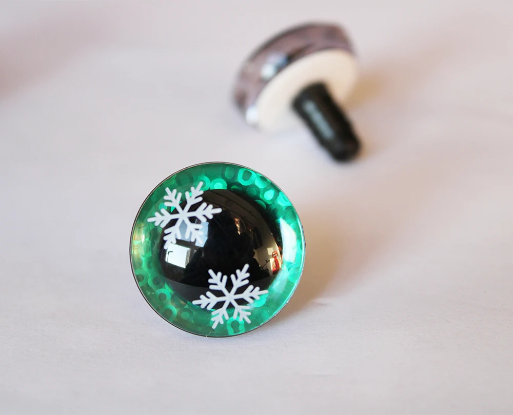 20 Stück Neues Design 9mm 12mm 14mm 16mm bis 35mm Bastelglitter-Sicherheitsaugen 3D Schneeaugen Puppenaugen mit Unterlegscheibe – Q11 – Detail 4
