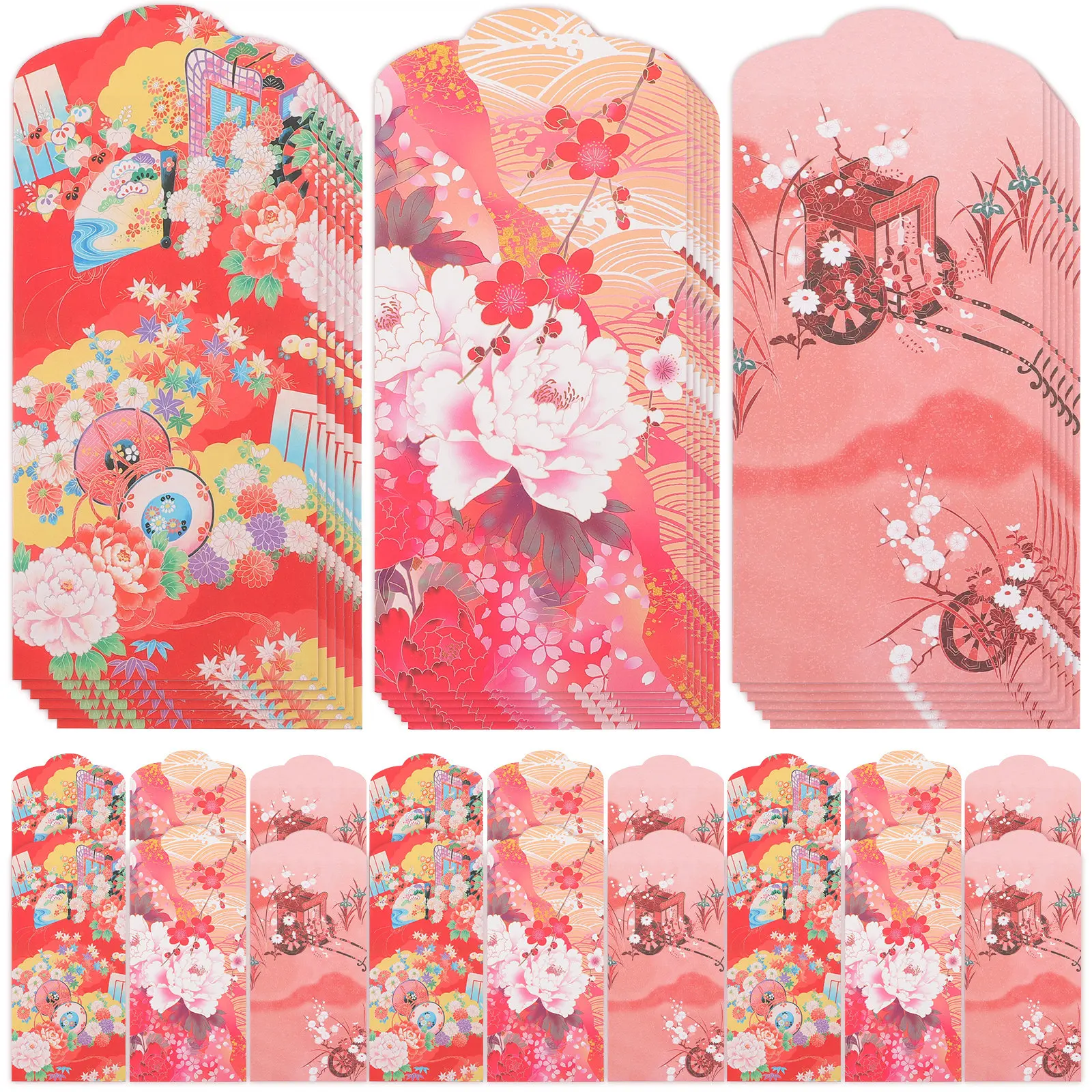 

30Pcs Red Envelopes New Year Money Pouch Delicate Wedding Party Gift Cash Packets Spring Festival Celebration Red Envelopes