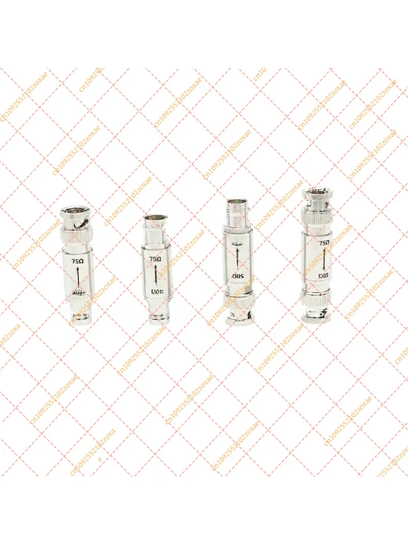 BNC 50 Ohm to 75 Ohm Impedance Converter Adapter Male to Female Connector RF Signal Matching for CCTV Video Audio