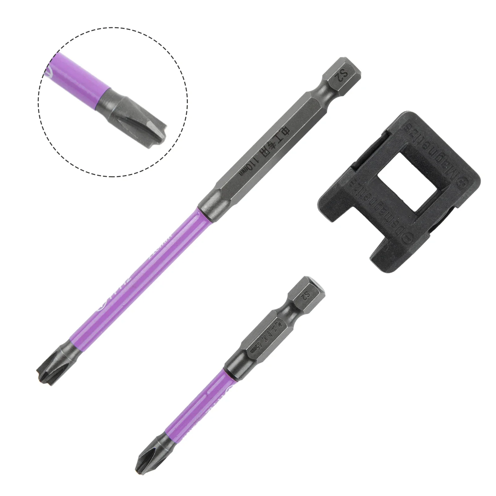 Special Slotted Cross Screwdriver Bit para eletricista, FPH2, 65mm, 110mm