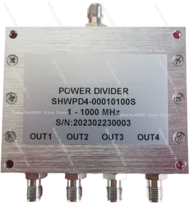 

1-1000MHz SMA Female, Low Loss, RF One Minute Four Power Divider, Microstrip Power Divider
