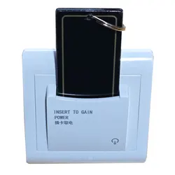 Hotel Energy Saving Switch 86 Type Magnetic Card Insert For Power 8800W 40A Three Line With 15s Delay Power Socket