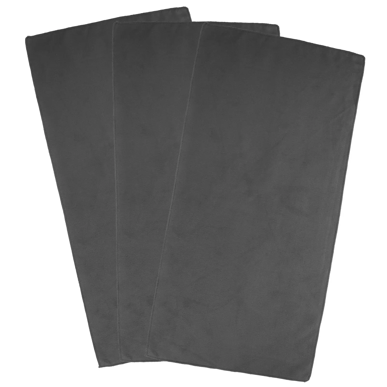 

3pcs Absorbent Wash Towel 30x60cm Grey Suede Quick Drying Reusable Cleaning Cloth Reusable Cleaning Cloth for Hair Car Home Use