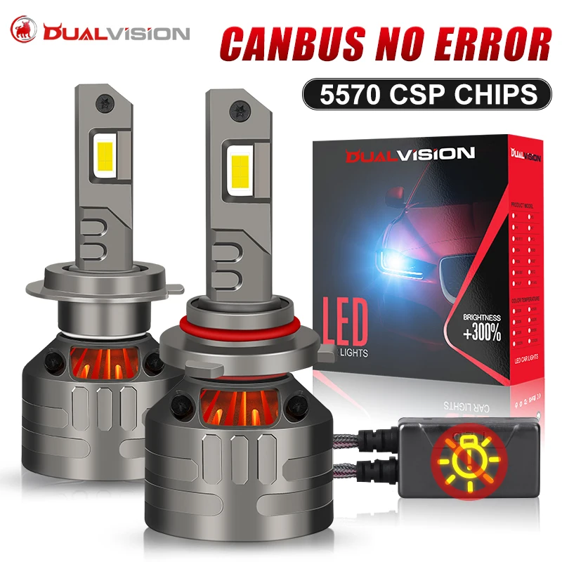 

2000W 1000000LM H7 LED Canbus Автомобильные фары Лампы 4300K H4 H1 H11 HB3 HB4 9005 9006 9012 LED 6000K 5570 CSP LED Turbo 12V Fog