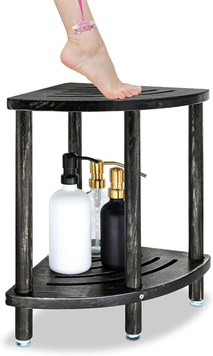 Corner Shower Foot Rest Bench 12 Inch For Shaving Legs Spa Bath Seat