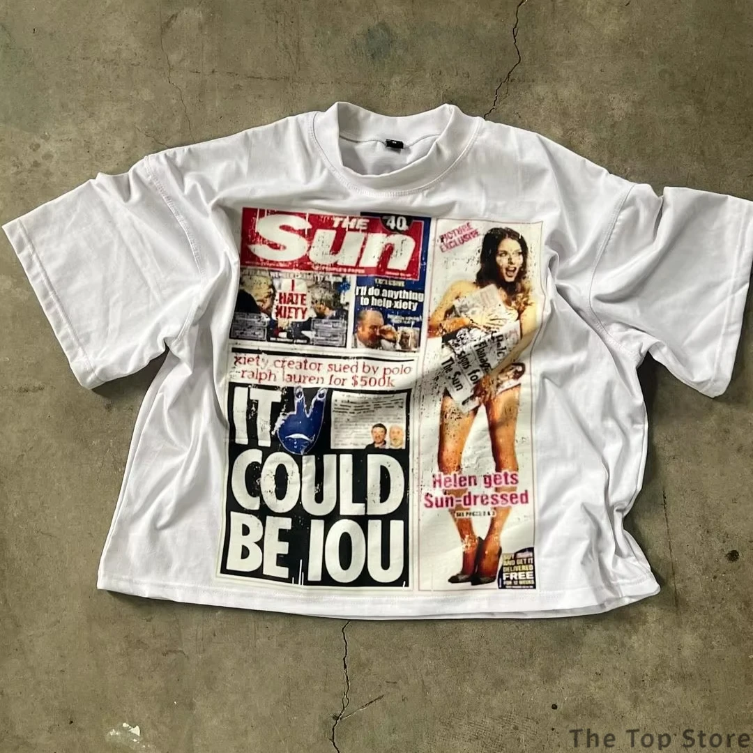 American letter graphic t shirts y2k tops pro choice harajuku gothic streetwear oversized t shirt couples vintage men clothing image 2